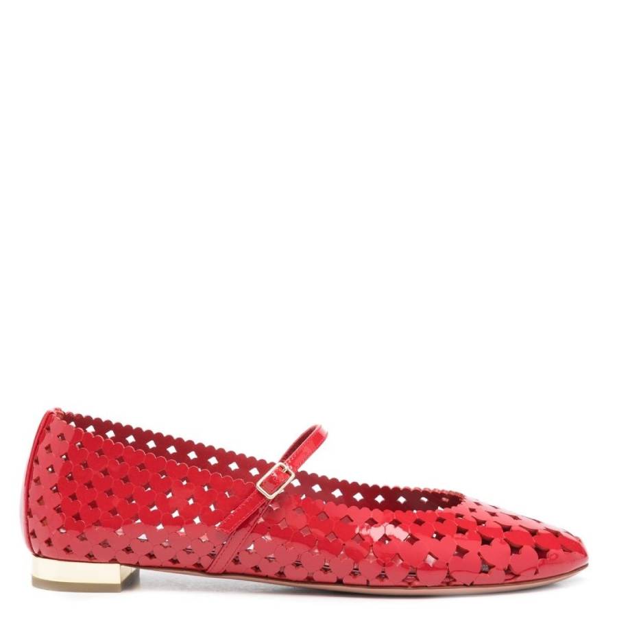 Aquazzura Amourose Patent Ballet Flats