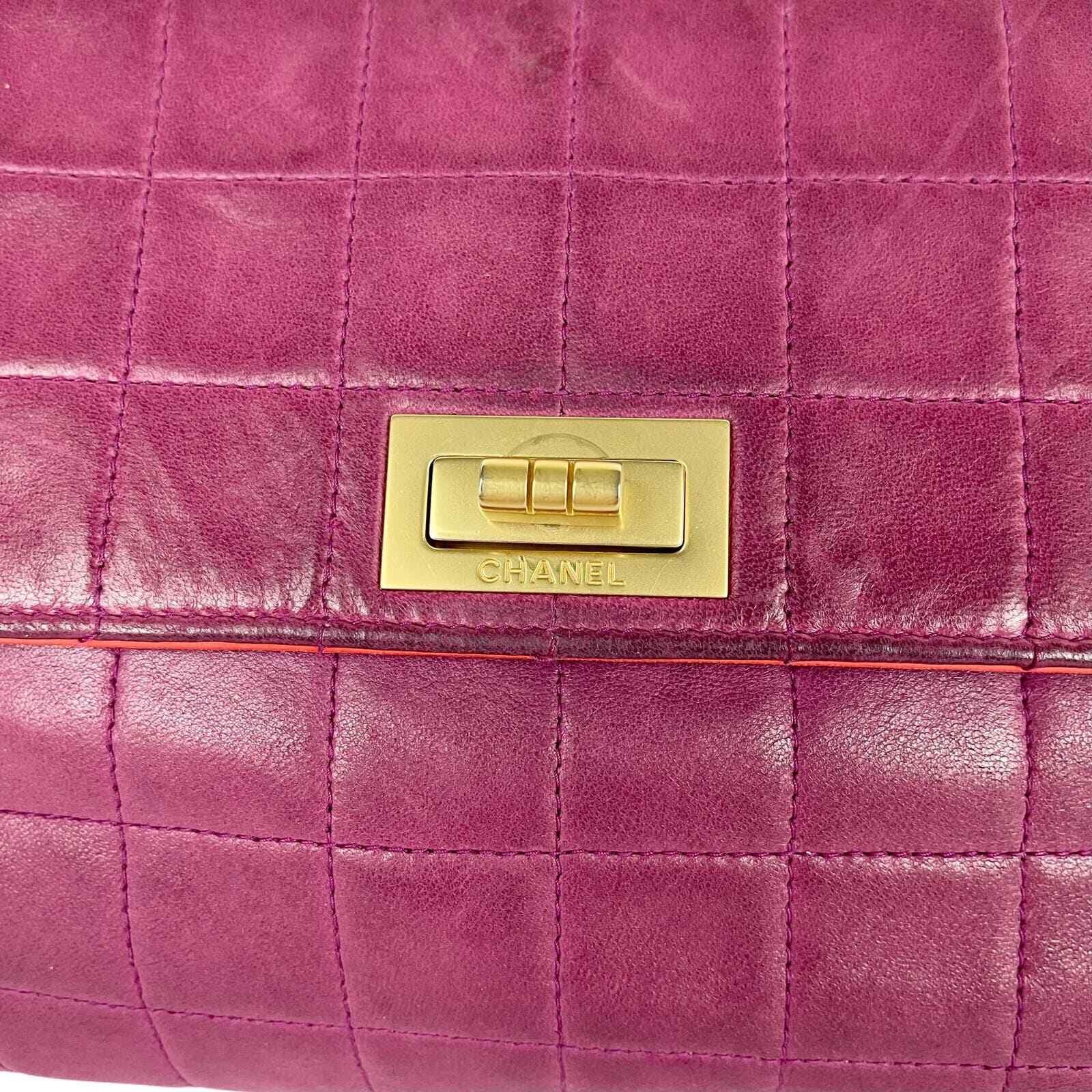 CHANEL Classic Chocolate Bar Reissue Double Pocket Flap Bag Vintage