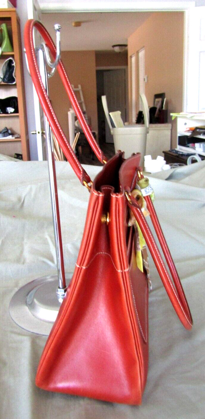 Hermes La Tote Box Calf Leather Bag Rouge Ash