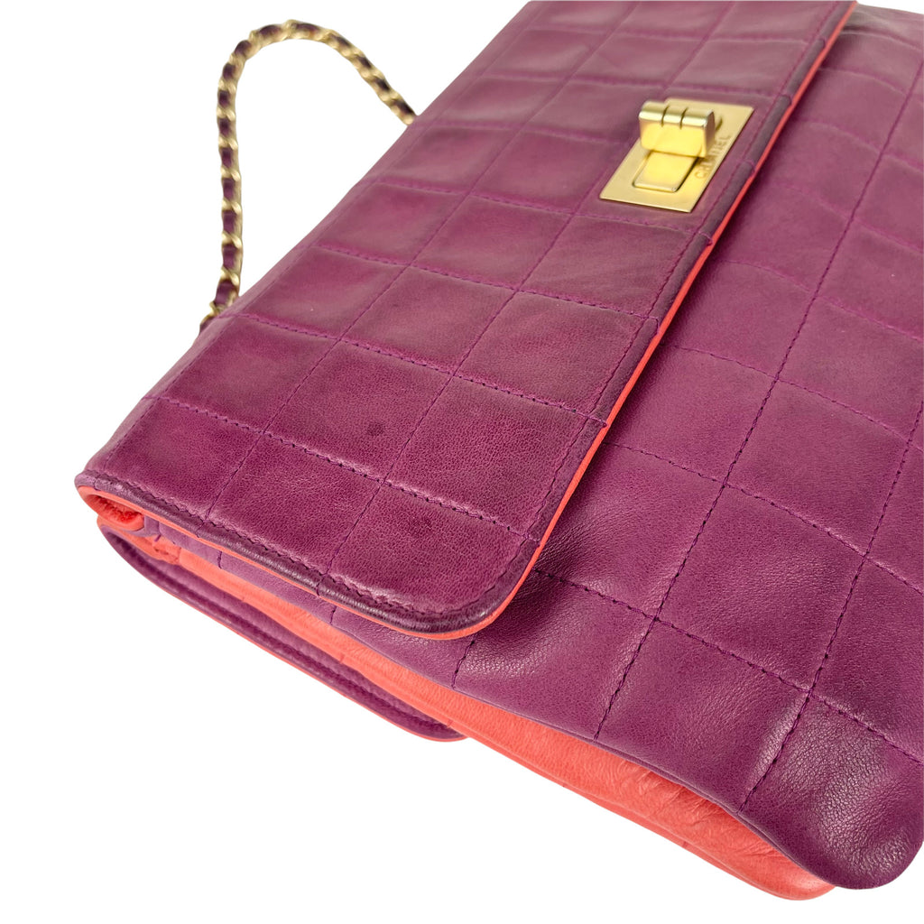 CHANEL Classic Chocolate Bar Reissue Double Pocket Flap Bag Vintage