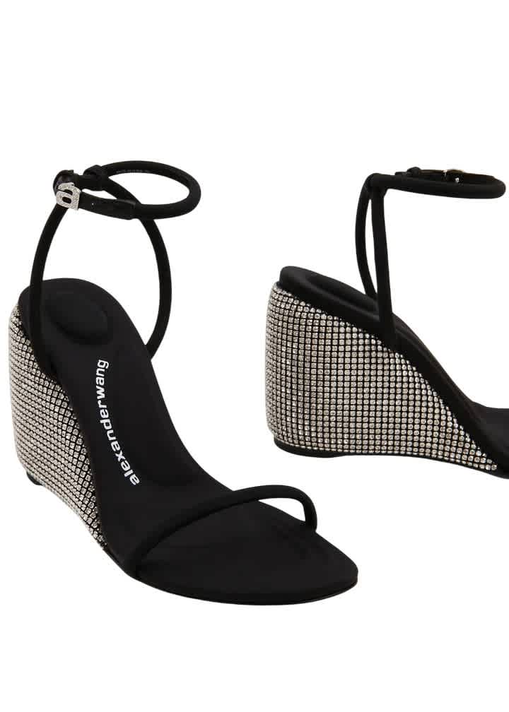 Alexander Wang Dahlia Crystal Wedge Sandals