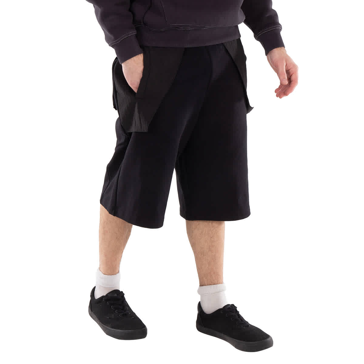 A Cold Wall Overlay Cotton Sweatshorts