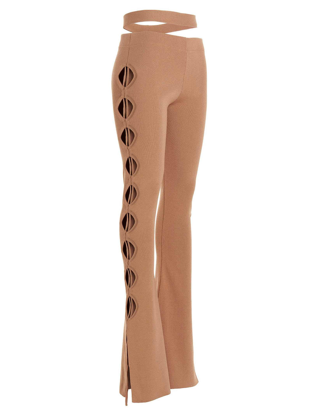 Andreādamo Women's_X0009_ Cut Out Pants With Lacing