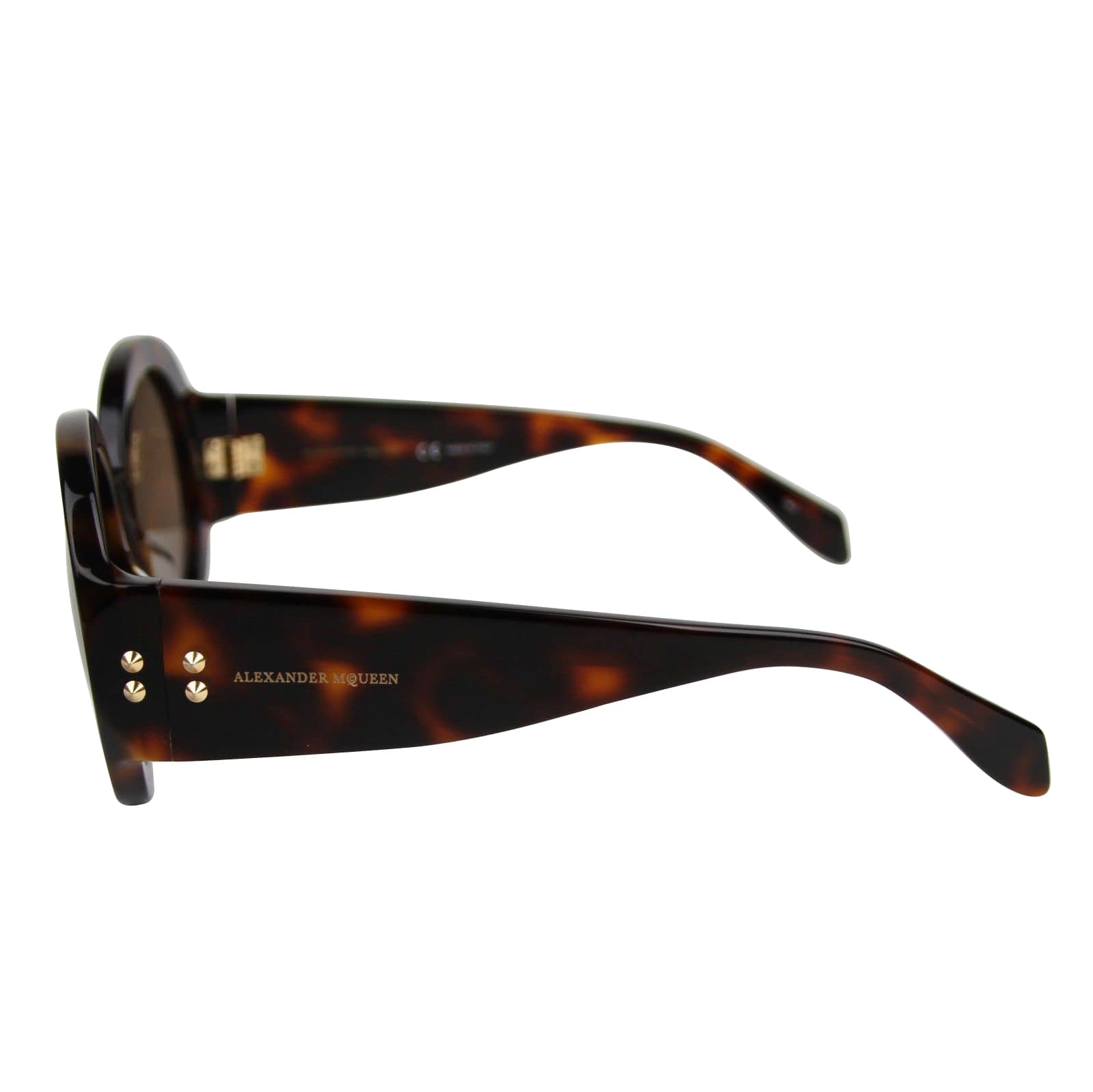 Alexander McQueen Unisex Plastic Acetate Round Sunglasses