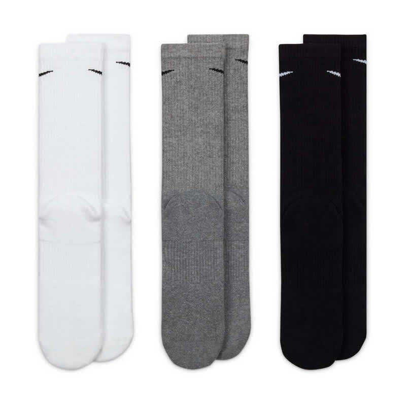ADULT UNISEX NIKE EVERYDAY PLUS CUSHIONED TRAINING CREW SOCKS SX6888-964-SIZE L