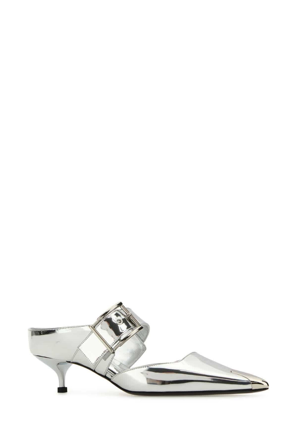Alexander Mcqueen Punk 40mm Mirrored Mules