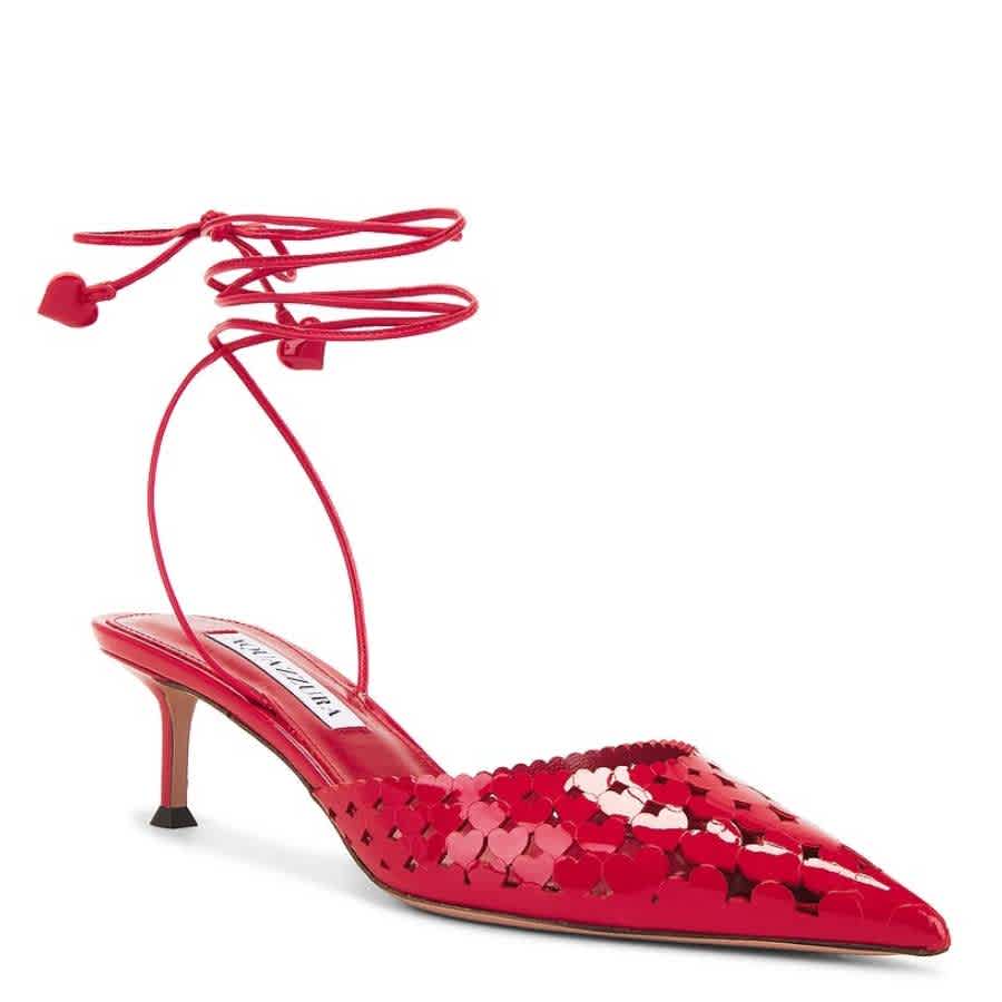Aquazzura Amourose 50 Leather Pumps
