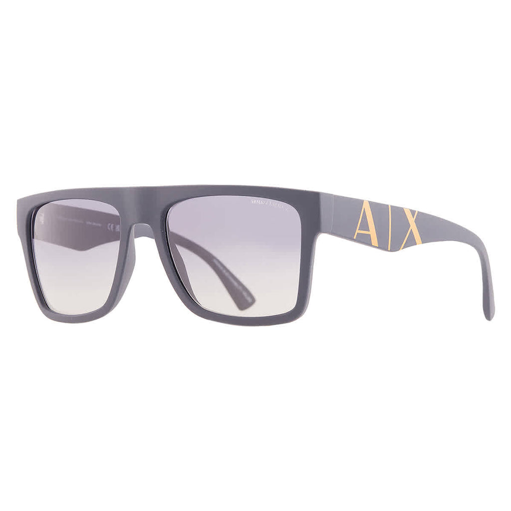 Armani Exchange Blue Gradient Square Men's Sunglasses AX4113S 81814L 55
