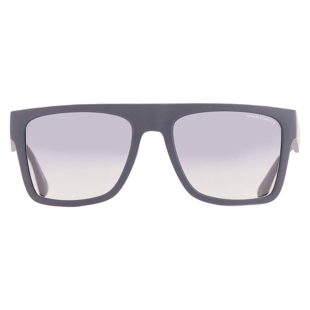 Armani Exchange Blue Gradient Square Men's Sunglasses AX4113S 81814L 55