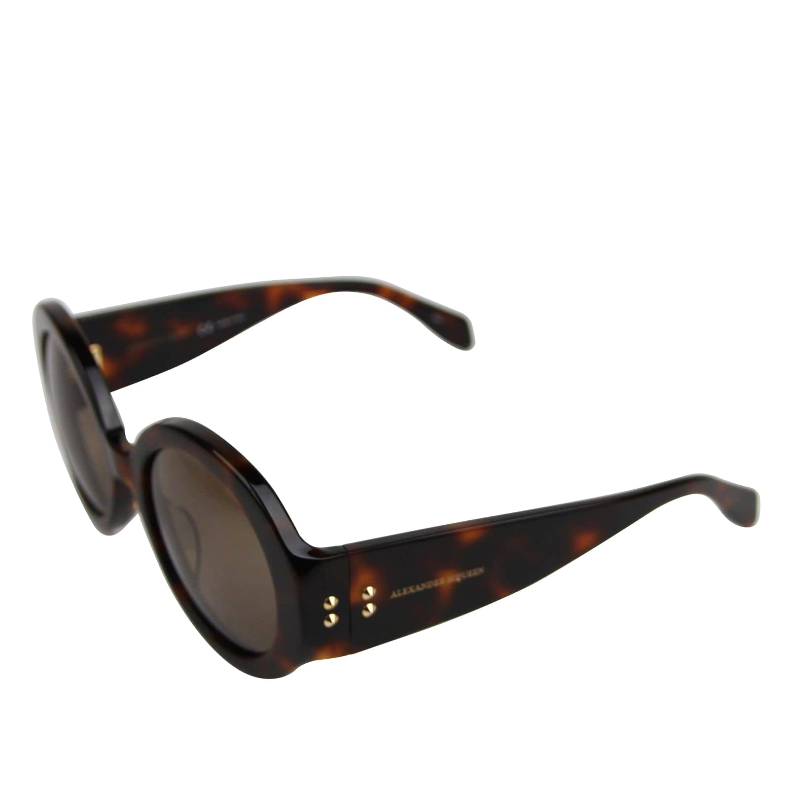 Alexander McQueen Unisex Plastic Acetate Round Sunglasses