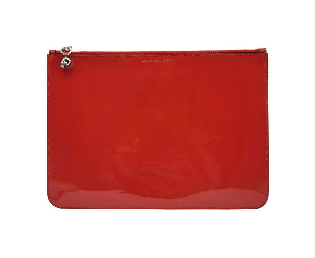 Alexander McQueen Women's Charm Patent Leather SkullPouch